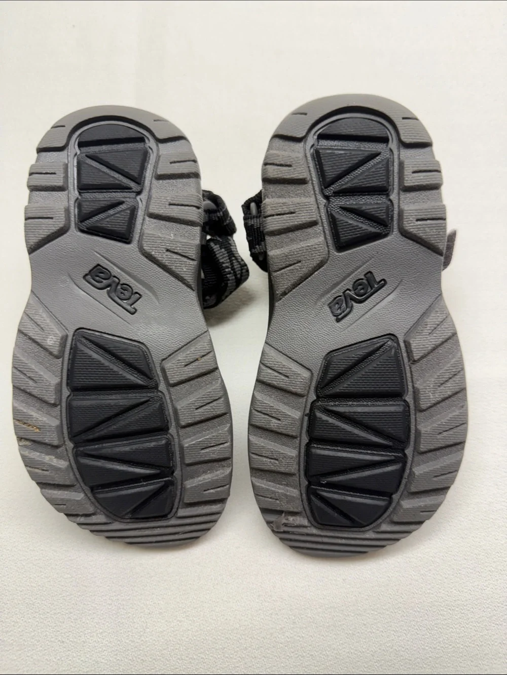 Teva Black and Gray Patterned Kids' Sport Sandals